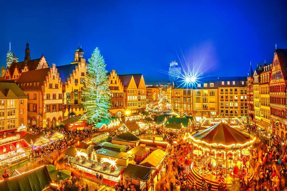 Frankfurt during Christmas time