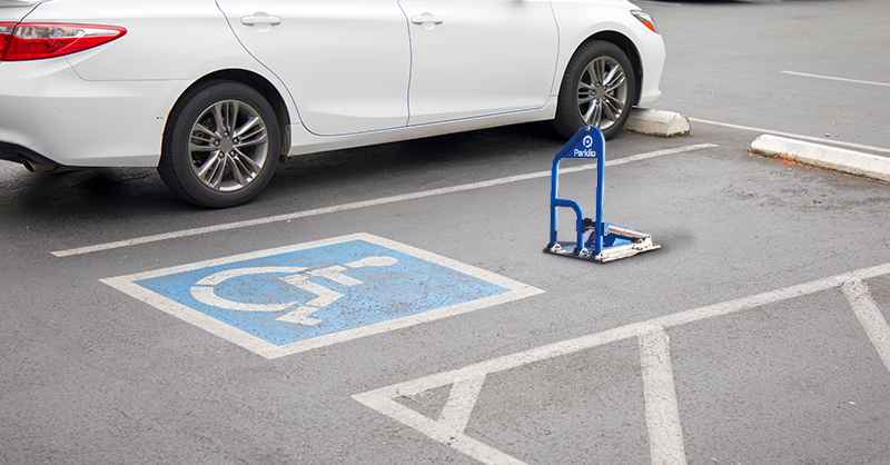 Designated parking spaces for disabled clients