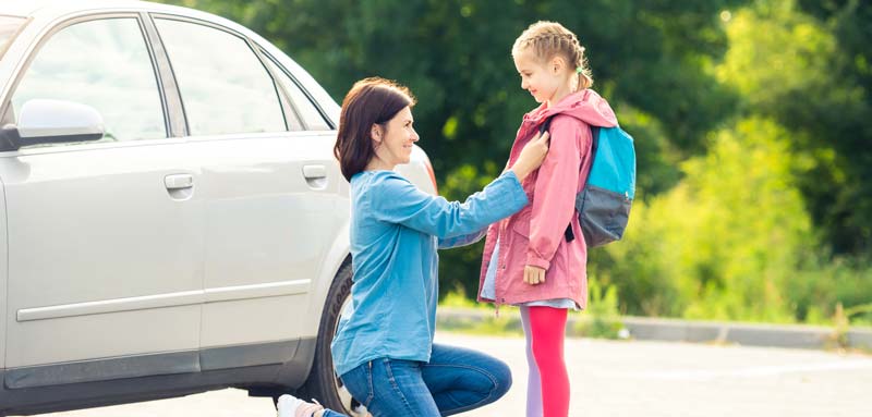 Drop-off locations for parents with small children